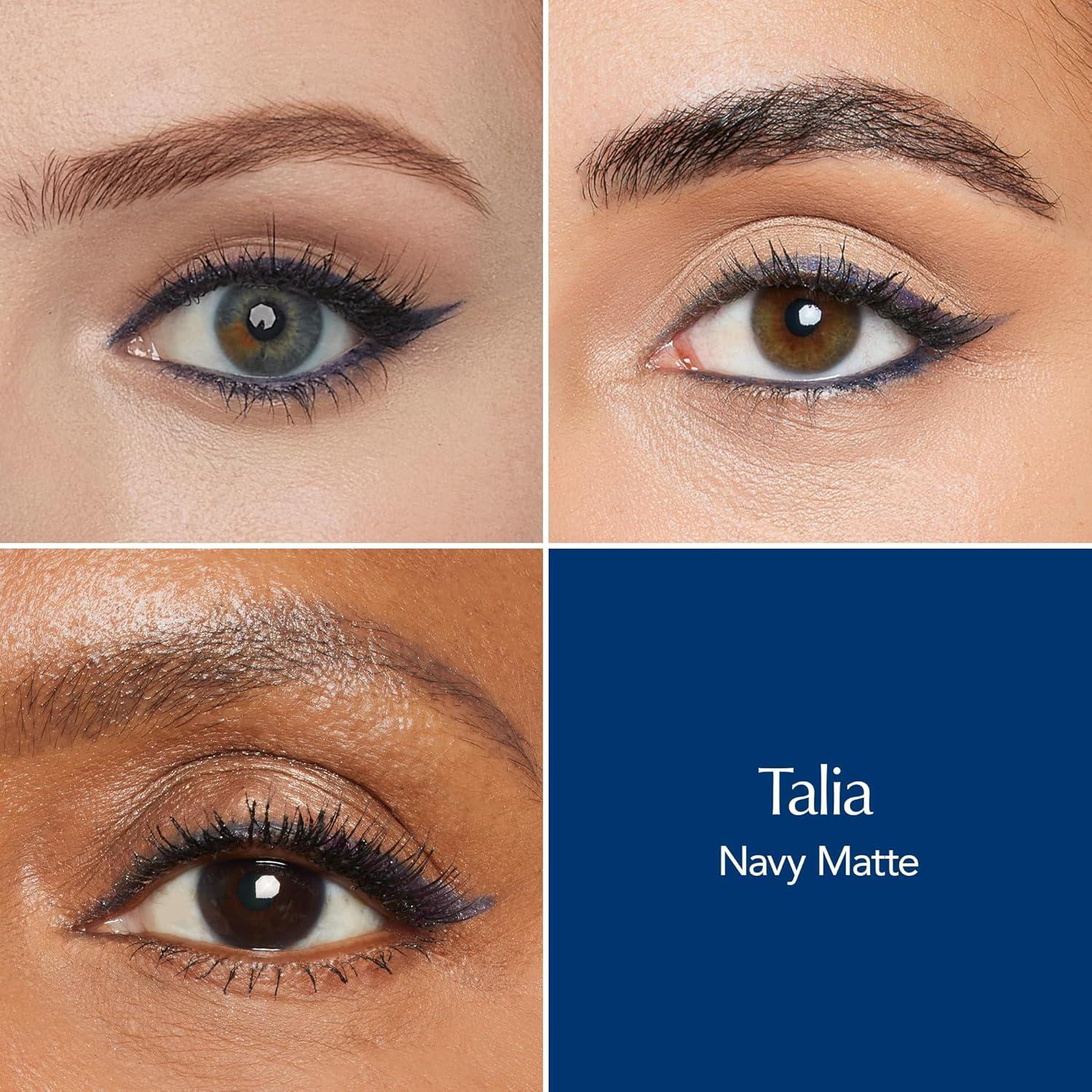 imageThrive Causemetics Infinity Waterproof Eyeliner Pencil Built In Sharpener ampamp Smudge Tip Long Lasting Smudge Proof Hyaluronic Acid ampamp Shea Butter Vegan ampamp Cruelty Free Lizzie Moss Green MatteTalia Navy Matte