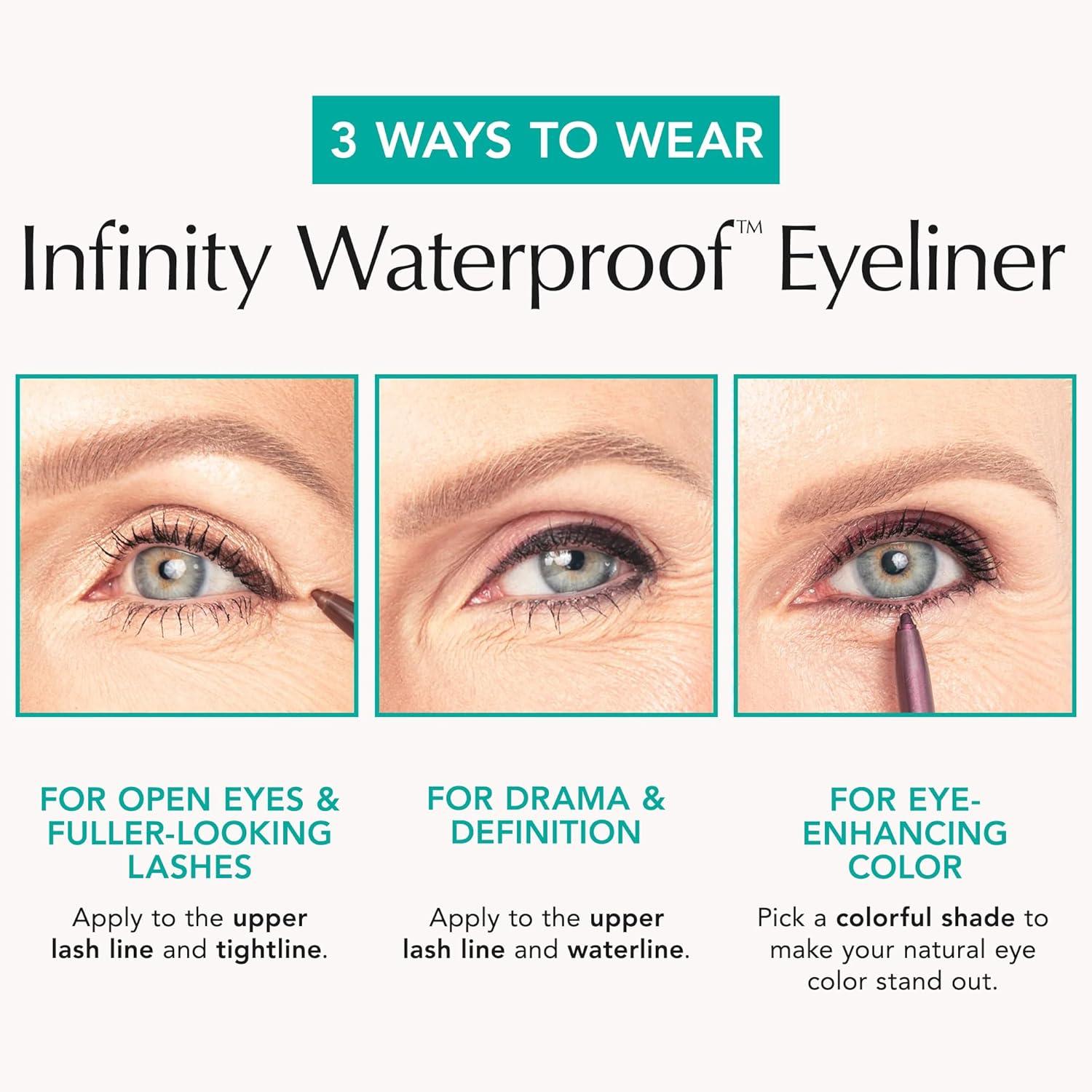imageThrive Causemetics Infinity Waterproof Eyeliner Pencil Built In Sharpener ampamp Smudge Tip Long Lasting Smudge Proof Hyaluronic Acid ampamp Shea Butter Vegan ampamp Cruelty Free Lizzie Moss Green MatteLauren Black Matte