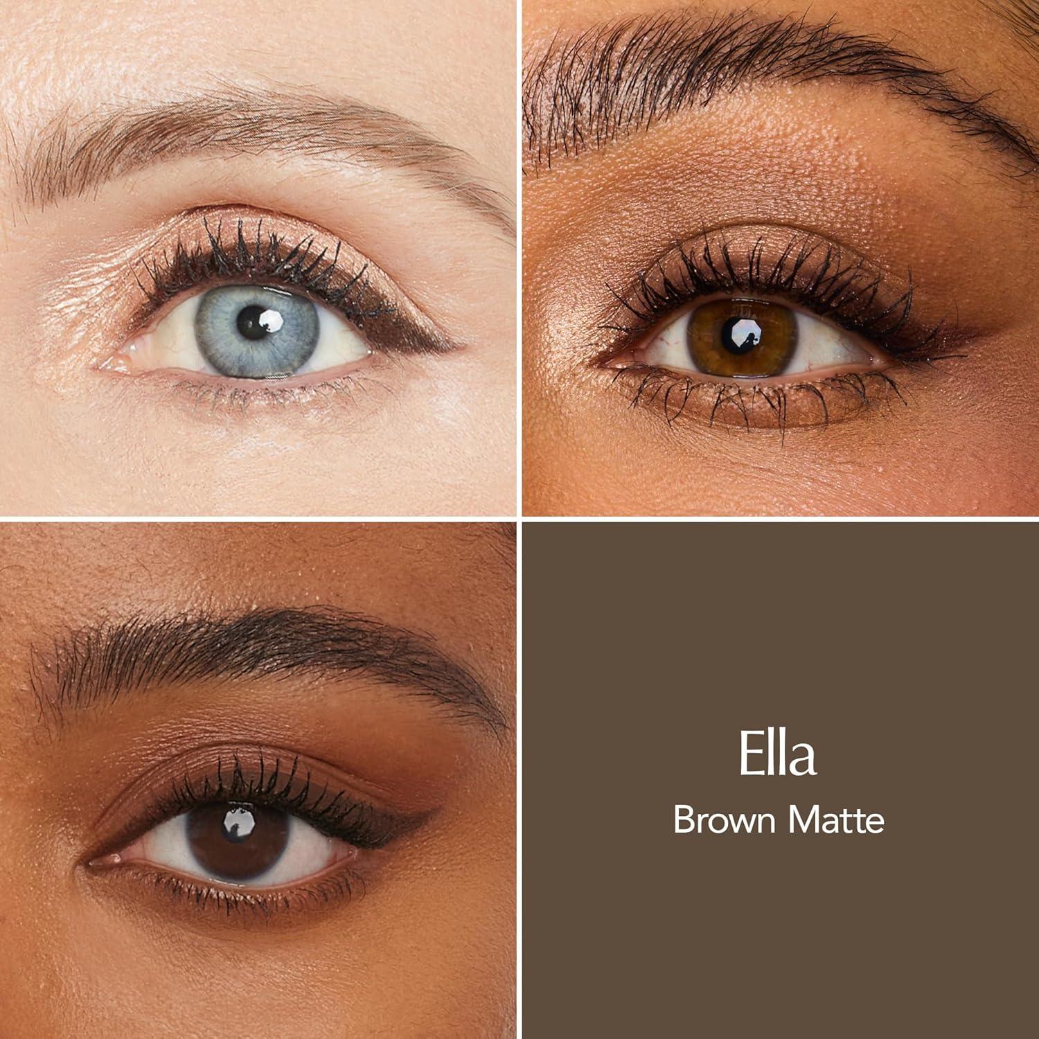 imageThrive Causemetics Infinity Waterproof Eyeliner Pencil Built In Sharpener ampamp Smudge Tip Long Lasting Smudge Proof Hyaluronic Acid ampamp Shea Butter Vegan ampamp Cruelty Free Lizzie Moss Green MatteElla Brown Matte