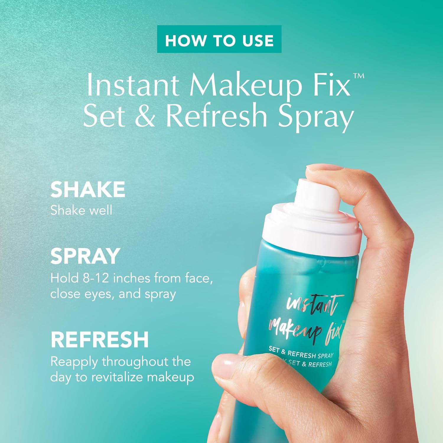 imageThrive Causemetics Instant Makeup Fix Set ampamp Refresh Spray Makeup Setting Spray with Hyaluronic Acid Lightweight Hydrating ampamp Long Lasting Face Spray 16 Hour Wear Vegan ampamp Cruelty Free 34 fl oz