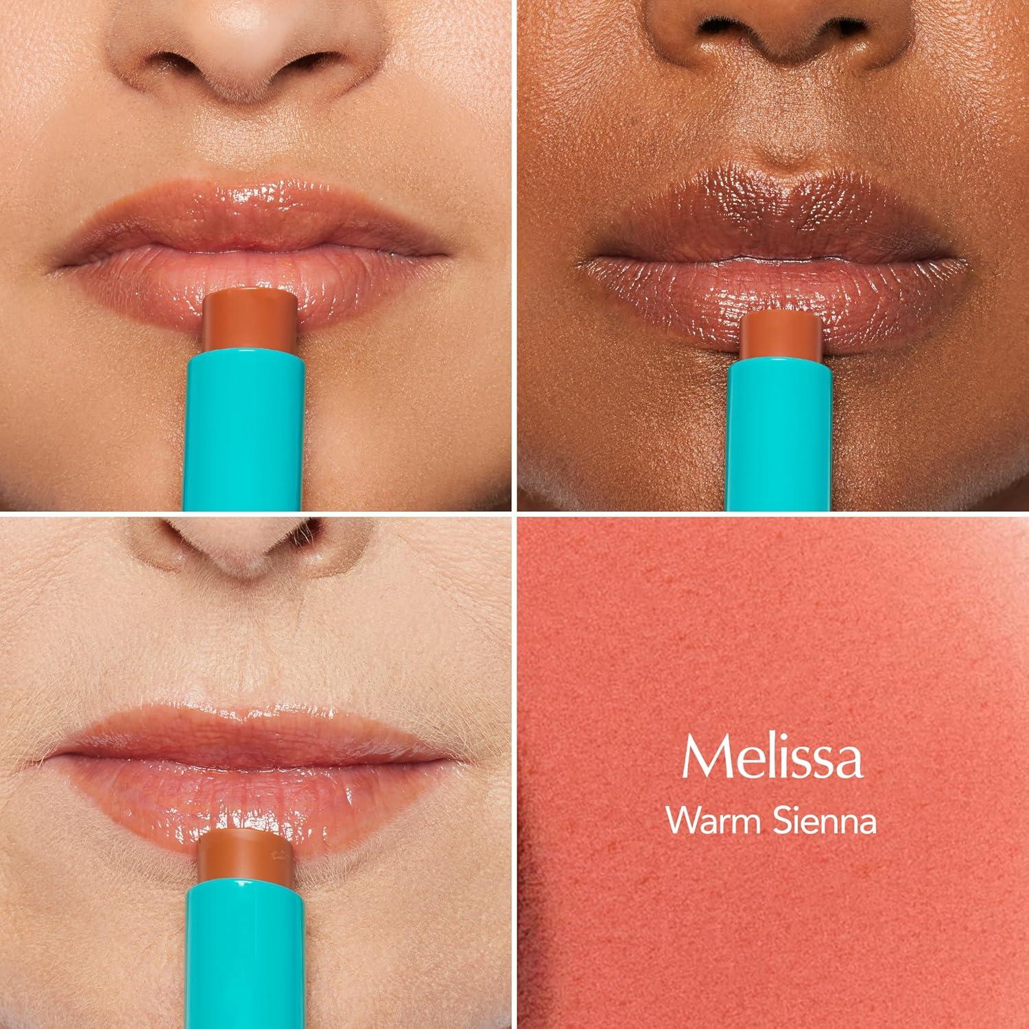 imageThrive Causemetics Sheer Strength Hydrating Lip Tint Trio ampamp Makeup Bag Long Lasting Hydration Lightweight Moisturizing Tinted Lip Cream Formula Vegan ampamp Cruelty Free 3 Shades Rowan Kaisa Melissa