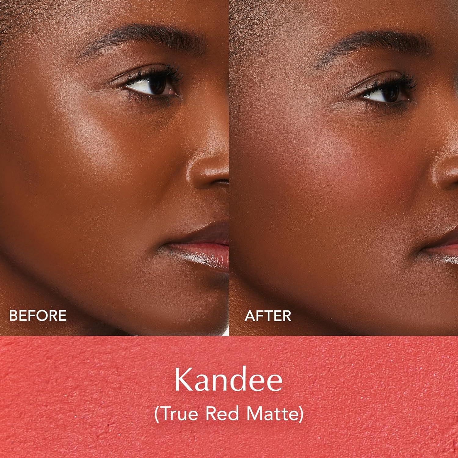 imageThrive Causemetics Triple Threat Color Stick Cream Blush Stick with Vitamin E Evening Primrose Oil Waterproof Smudge Proof Face Makeup Olivia Peachy Pink ShimmerKandee True Red Matte