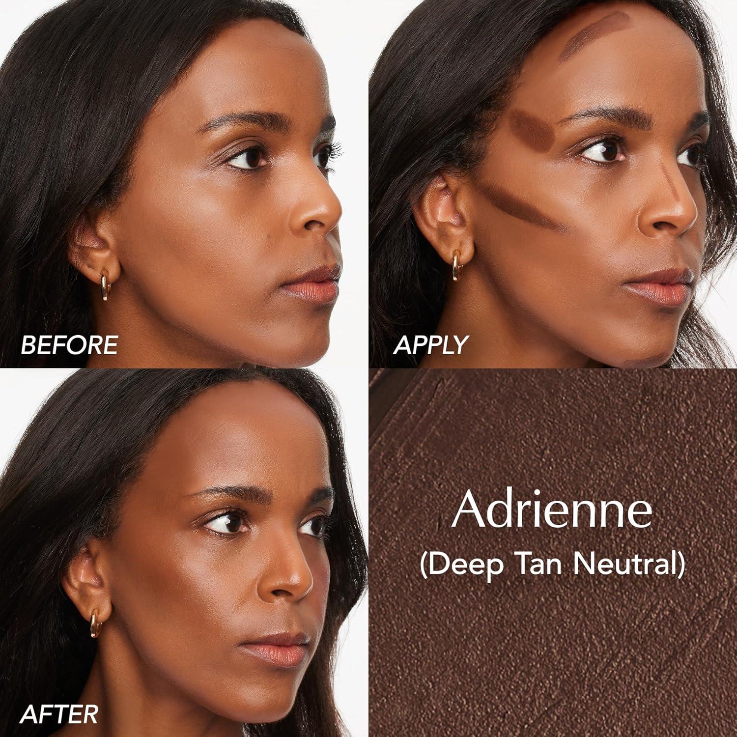 imageThrive Causemetics Triple Threat Color Stick Cream Bronzer ampamp Contour Stick with Vitamin E Evening Primrose Oil Waterproof Smudge Proof Face Makeup Anita Light Medium NeutralAdrienne Deep Tan Neutral