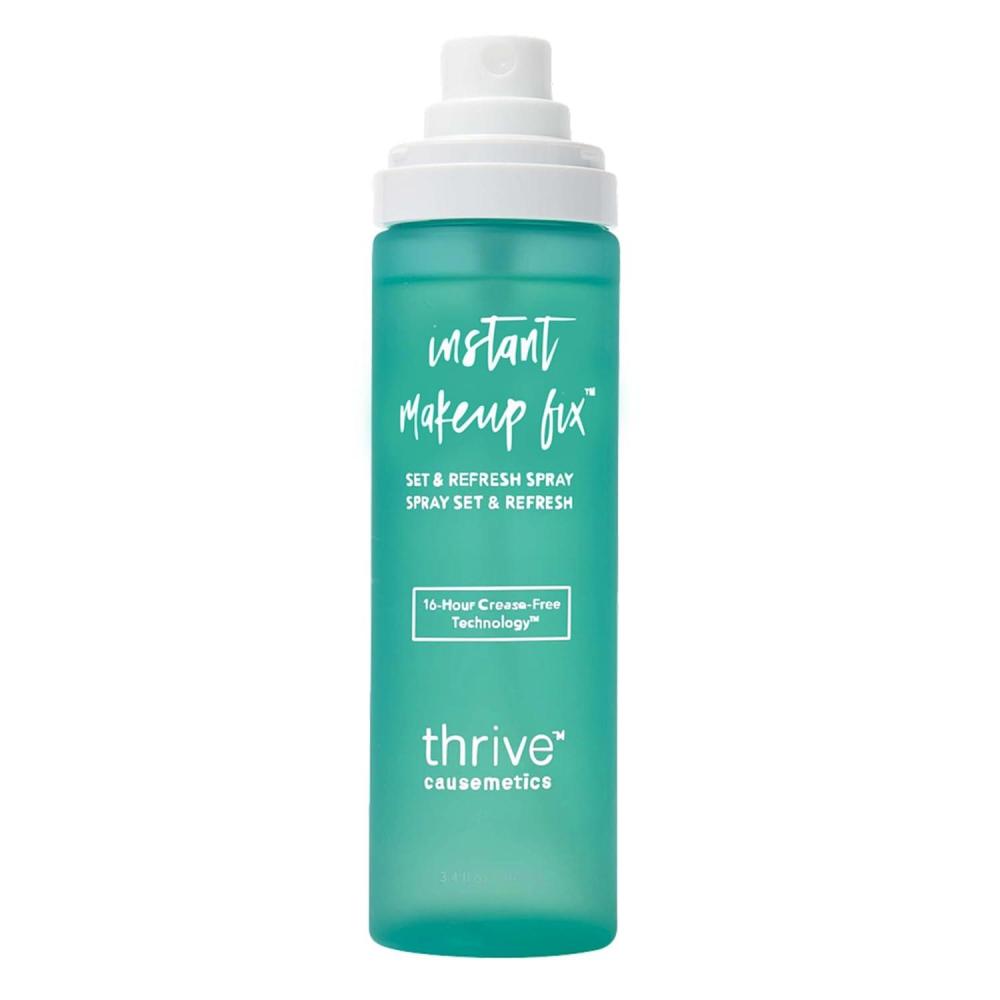 imageThrive Causemetics Instant Makeup Fix Set ampamp Refresh Spray Makeup Setting Spray with Hyaluronic Acid Lightweight Hydrating ampamp Long Lasting Face Spray 16 Hour Wear Vegan ampamp Cruelty Free 34 fl oz