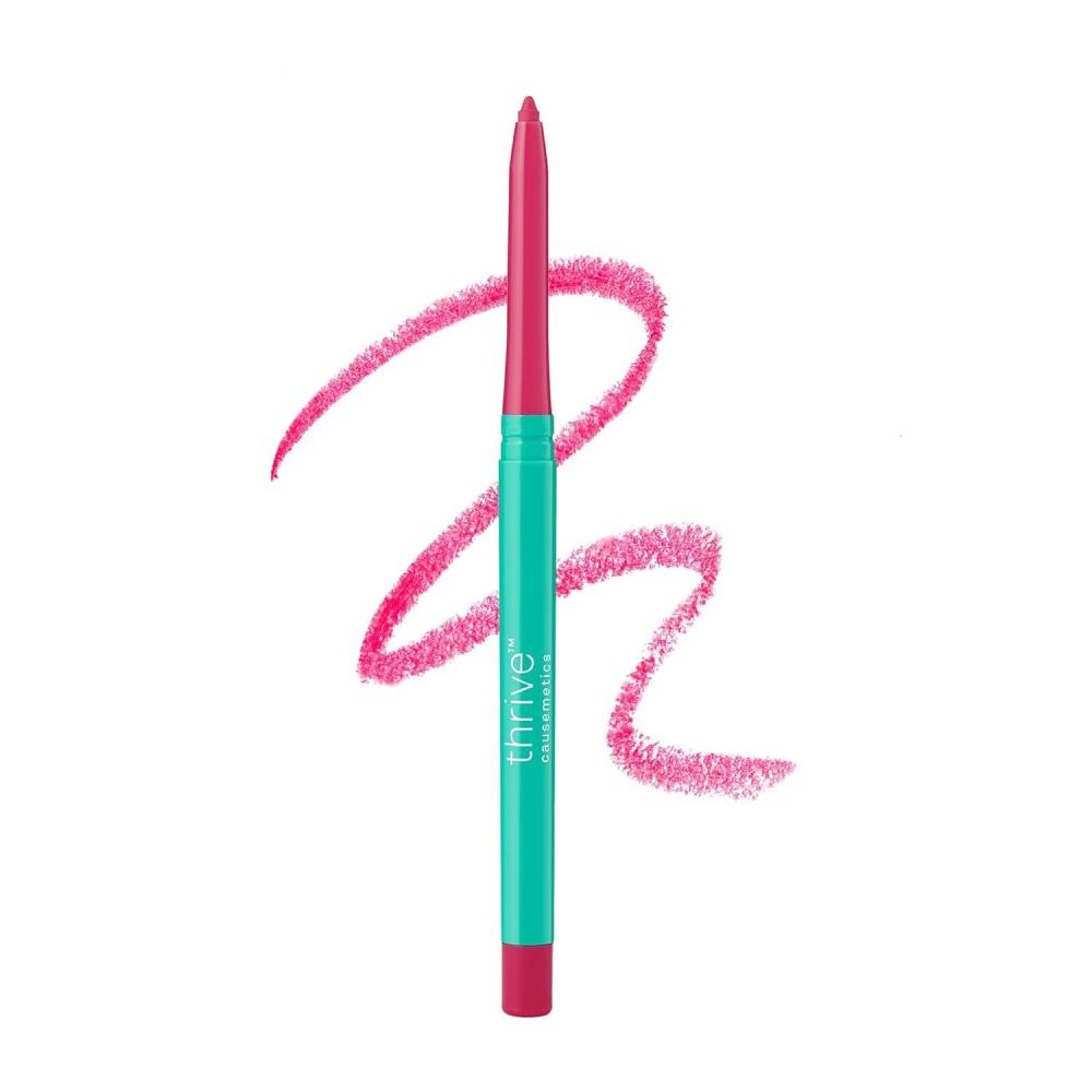 imageThrive Causemetics Lip Filler LongWearing  Plumping Lip Liner Shea Butter Hydrating Lip Plumper Retractable Lip Liner Pencil Built In Sharpener Vegan ampamp Cruelty Free Jesse Pale Rose GingerEbony Fuchsia Pink