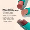 Thrive Causemetics Sheer Strength Hydrating Lip Tint Trio & Makeup Bag, Long Lasting Hydration, Lightweight Moisturizing Tinted Lip Cream Formula, Vegan & Cruelty Free, 3 Shades, Rowan, Kaisa, Melissa