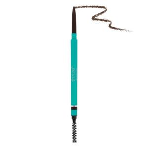 Thrive Causemetics Infinity Waterproof Eyebrow Pencil, Retractable Brow Pencil with Hyaluronic Acid & Shea Butter, Dual Ended Eyebrow Brush Spoolie, Fine Tip, Vegan & Cruelty Free, Nan (Charcoal)(April (Cool Brown))