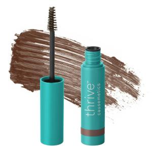 Thrive Causemetics Instant Brow Fix Semi-Permanent Eyebrow Gel, Waterproof Tinted Eye Brow Gel with Vitamin B5, Smudge-Proof, Vegan & Cruelty Free, Blanka (Taupe)(April (Cool Brown))