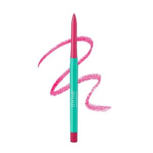 Thrive Causemetics Lip Filler Long-Wearing + Plumping Lip Liner, Shea Butter Hydrating Lip Plumper Retractable Lip Liner Pencil, Built In Sharpener, Vegan & Cruelty Free, Jesse (Pale Rose Ginger)(Ebony (Fuchsia Pink))