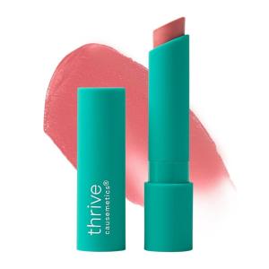 Thrive Causemetics Sheer Strength Moisturizing Matte Lip Tint, Everyday Makeup Essential for Women, Lightweight & Creamy Lips Balm, Long Lasting Hydration, Vegan, Shade Nancy (Natural Plum)(Cassandra (Blushed Rose))