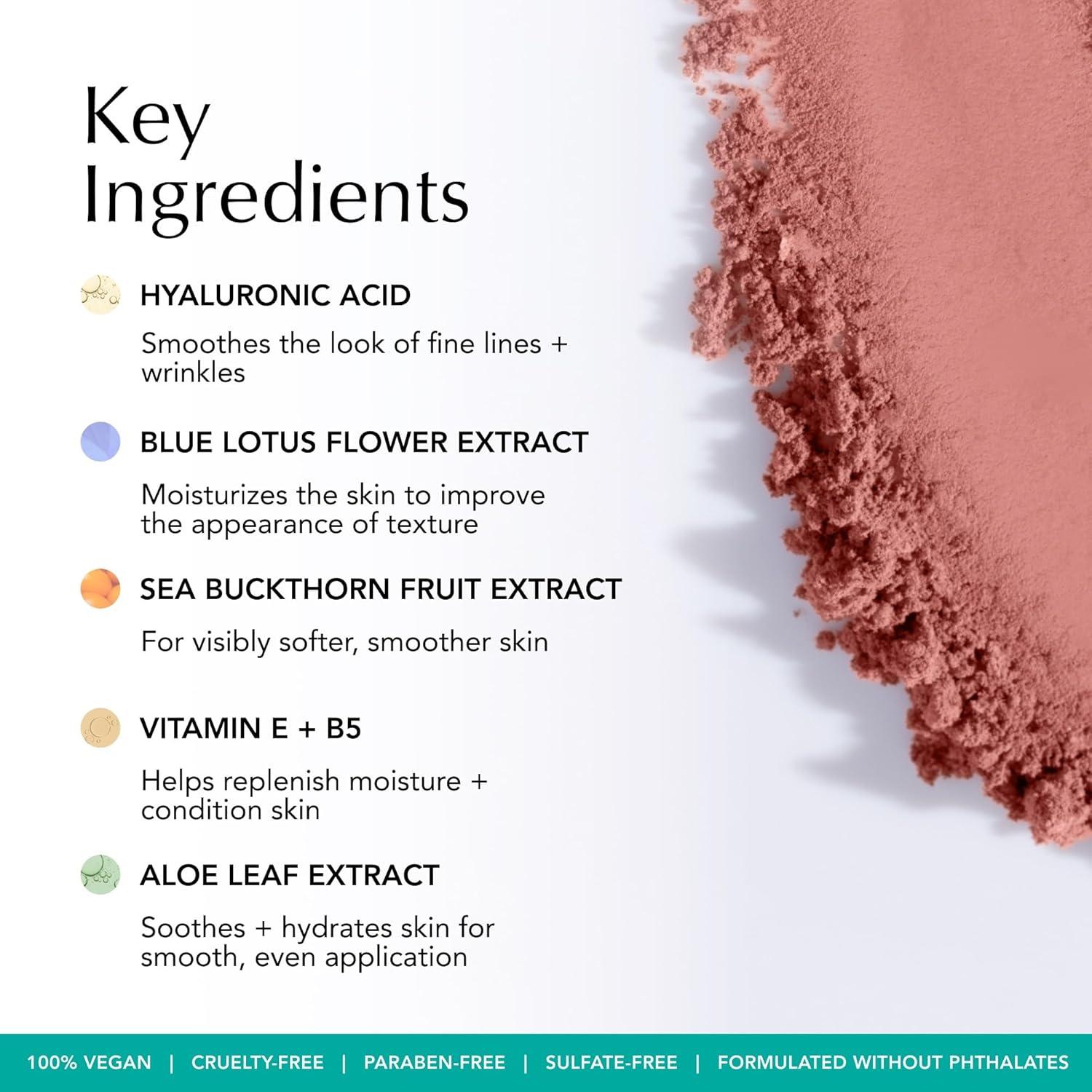 imageThrive Causemetics Dream Chaser Reviving Powder Blush Moisturizing Blush Makeup Essential with Vitamin E for Women Long Lasting Lightweight Face Makeup Vegan Shade Heather Neutral Spice MatteDestinae Coral Shimmer