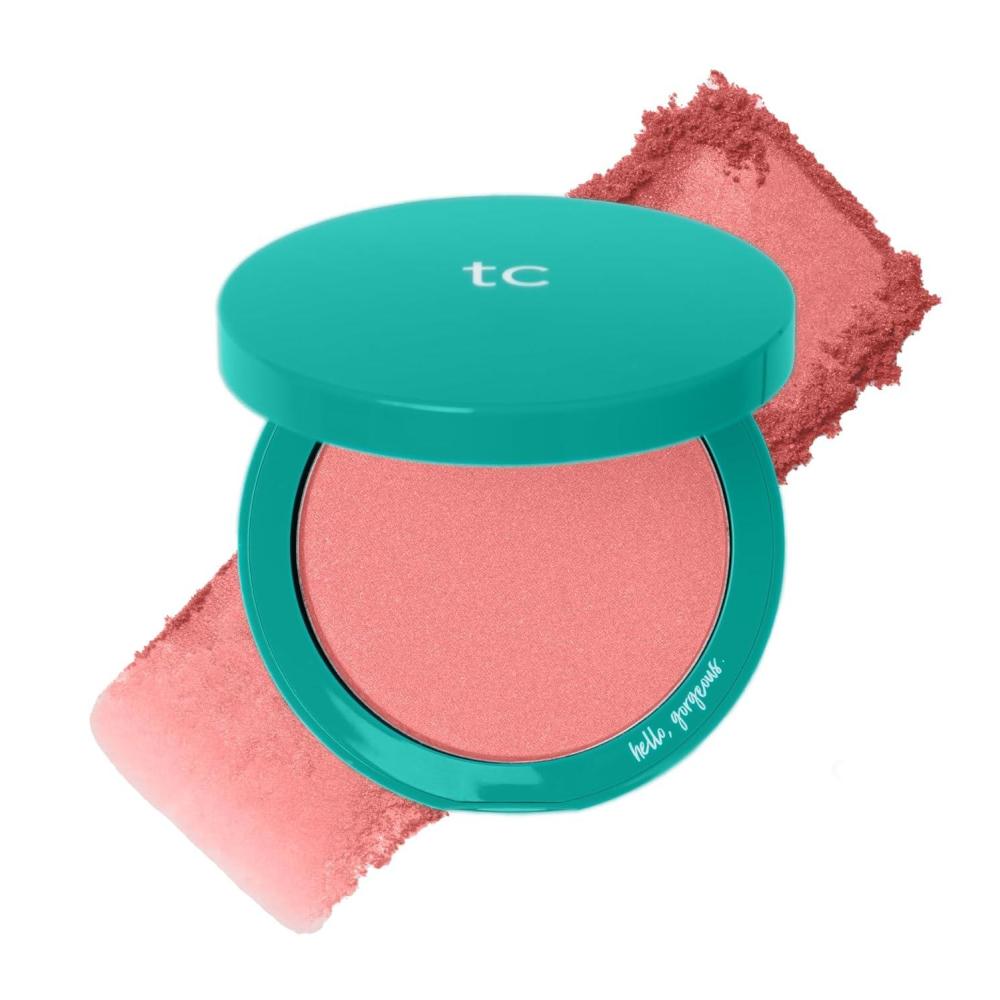 imageThrive Causemetics Dream Chaser Reviving Powder Blush Moisturizing Blush Makeup Essential with Vitamin E for Women Long Lasting Lightweight Face Makeup Vegan Shade Heather Neutral Spice MatteDestinae Coral Shimmer