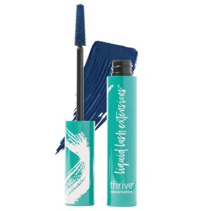 Thrive Causemetics Liquid Lash Extensions Mascara 3 Pack, Tubing Thrive Mascara Lengthening, Makeup Gift Set for Women, Volumizing & Curling, Smudge Proof, Vegan & Cruelty Free, Crystal (Brown Black)(Nola (Deep Blue))
